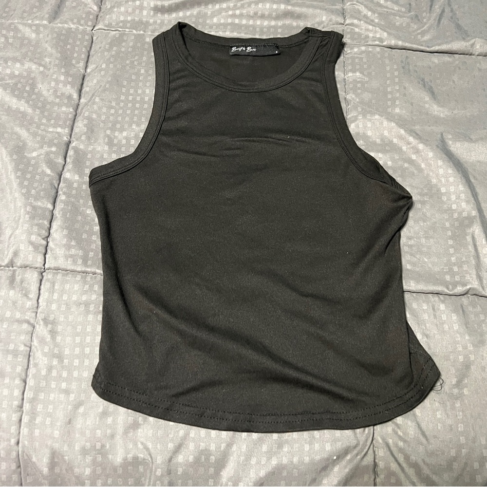 brit & bri black sleeveless top Tank Top Women's size small